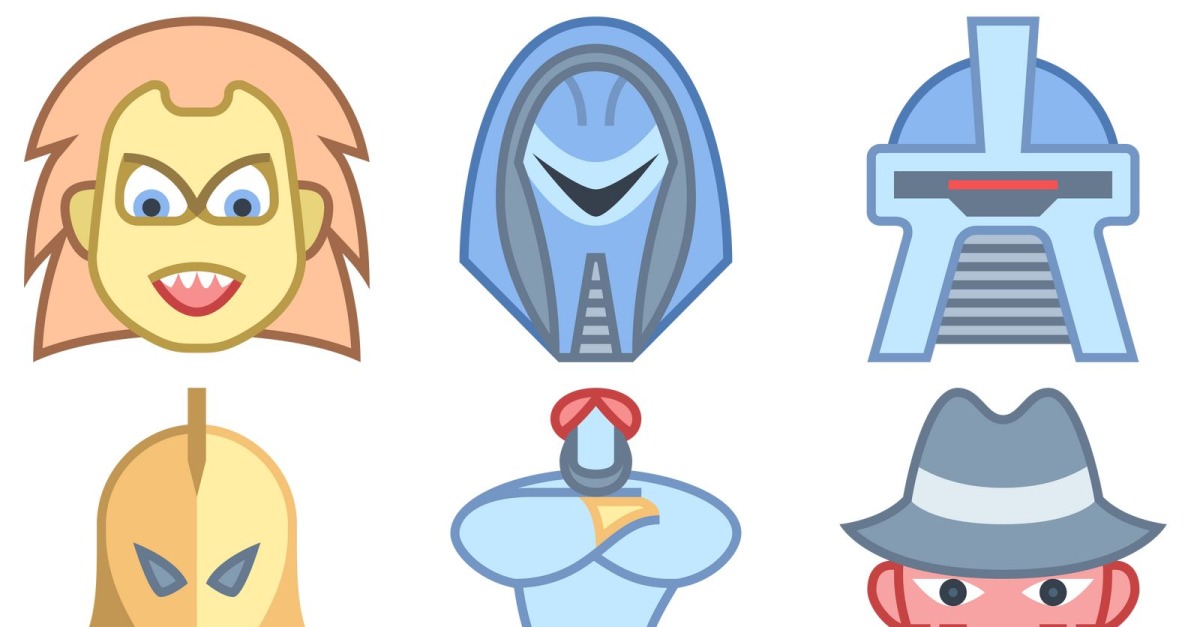 Characters Icon Pack in Office Style - TemplateMonster