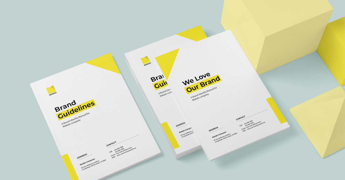 Brand Guideline Template Brochures #183241 - TemplateMonster