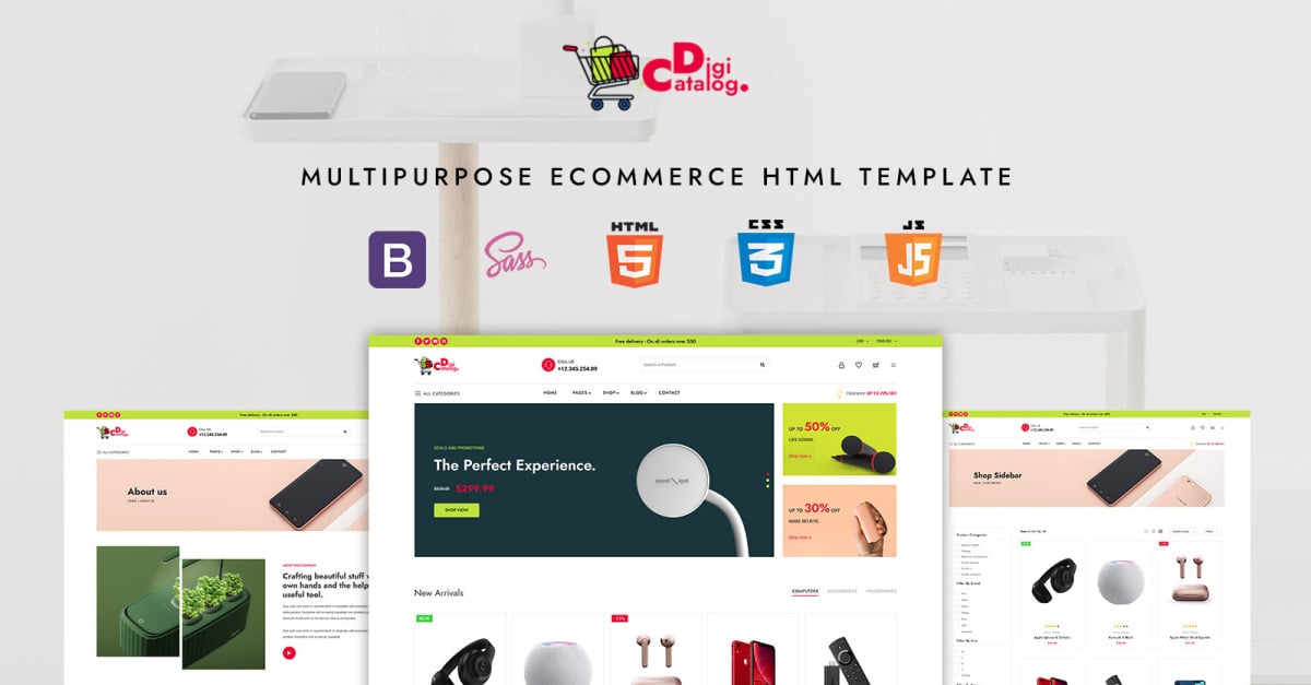 DigiCatalog - Multipurpose eCommerce HTML Template