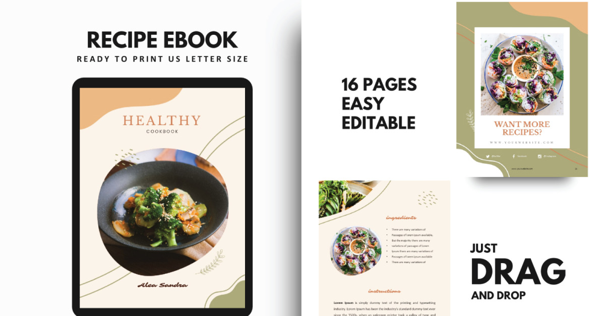 Create A Cookbook: Using Recipe Templates for Print-On-Demand