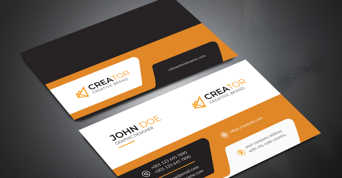 Corporate Business Card John Doe 3 #183648 - TemplateMonster