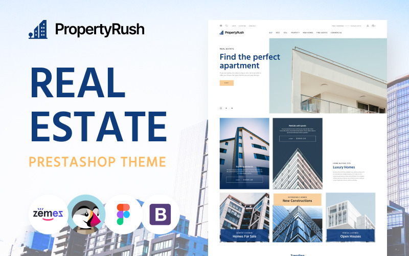 PropertyRush Real Estate Theme