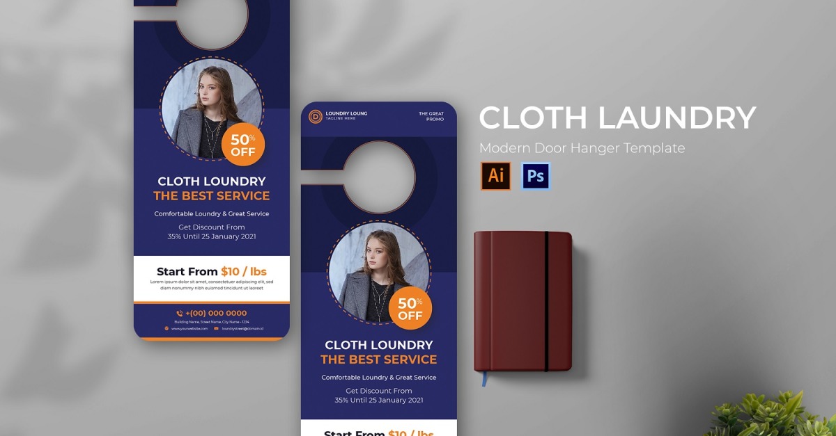 Cloth Laundry Door Hanger 185100 TemplateMonster