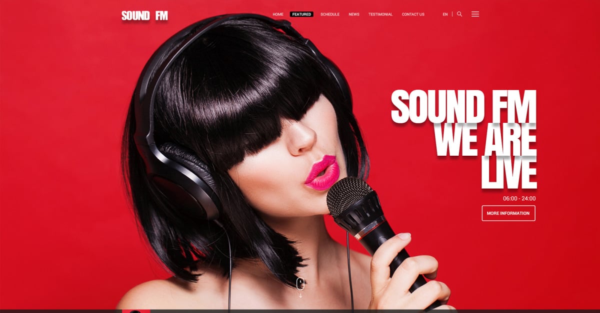 Radio-FM - Website Template