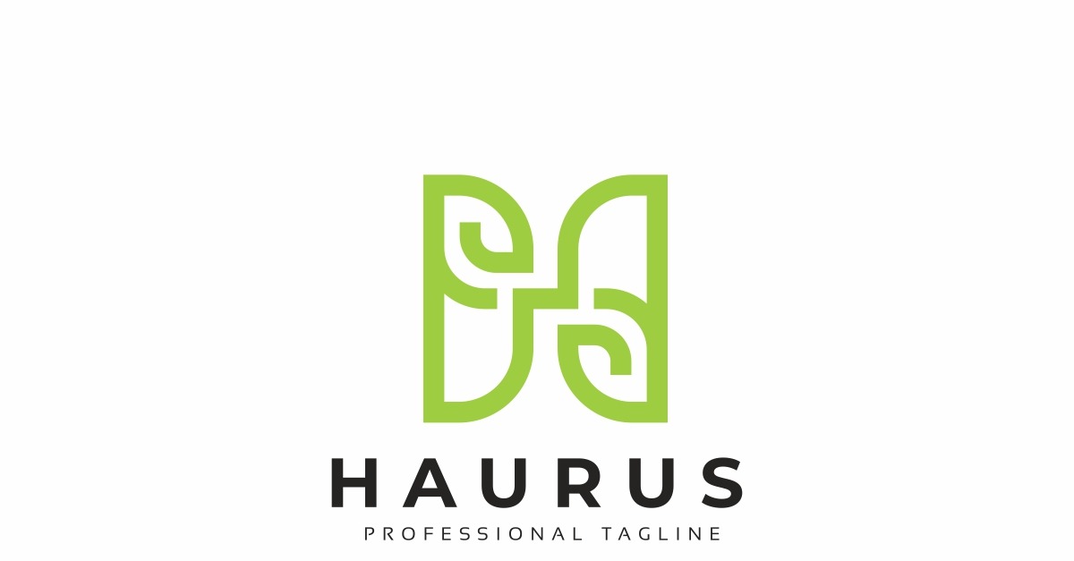 Haurus H Letter Logo Template #185213 - TemplateMonster