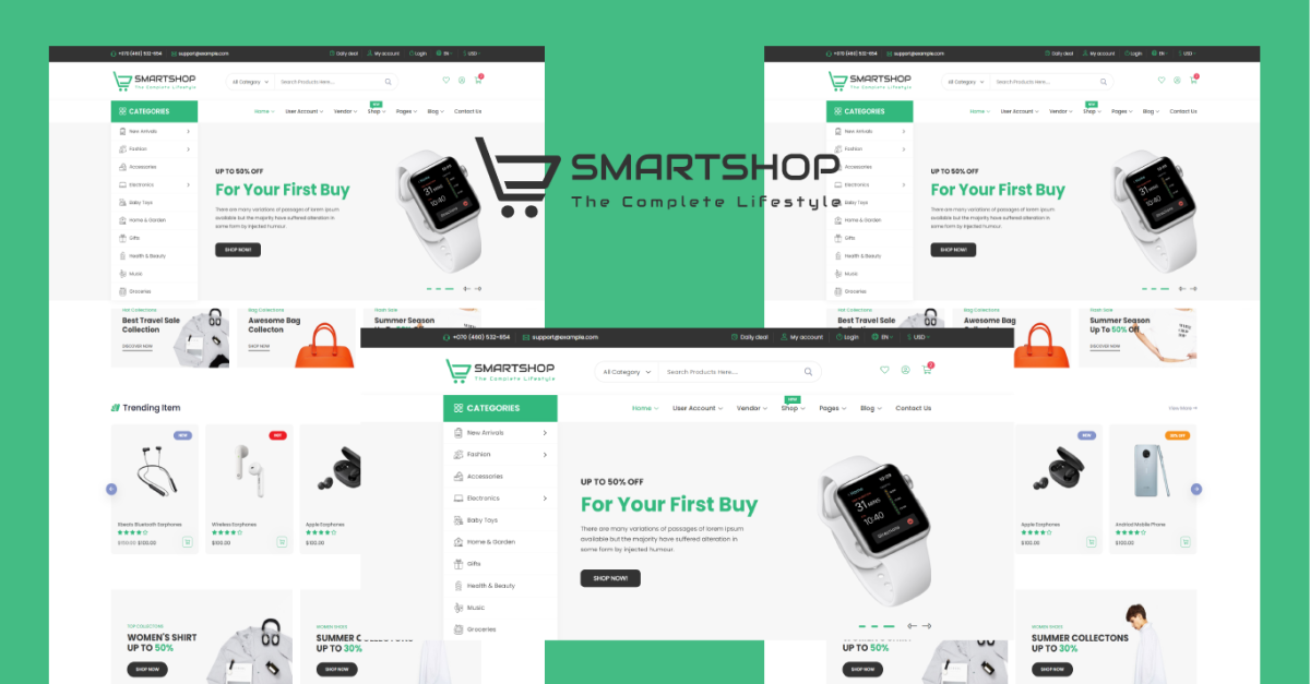 Smartshop - eCommerce Bootstrap 5 HTML5 Template