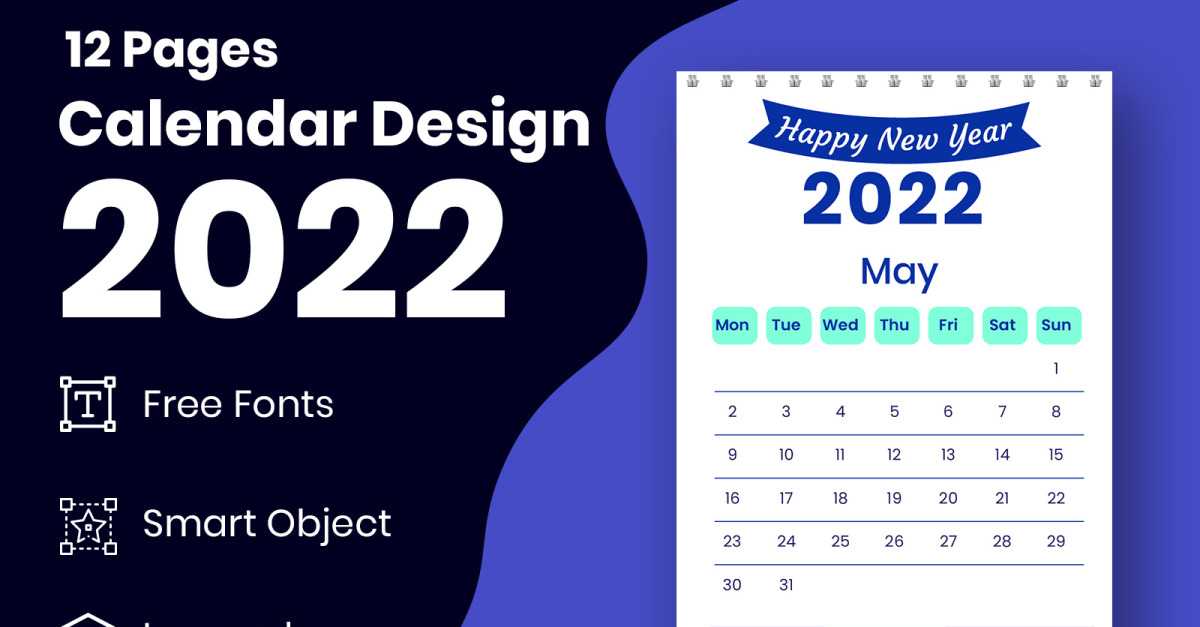 Calendrier De Bureau Design 2024 Modèle Vol 14 Vecteur Modèle de