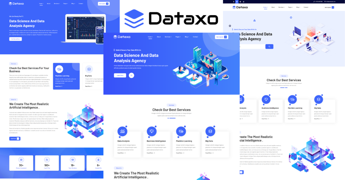 Dataxo – Data Science & Analytics Bootstrap 5 HTML Template