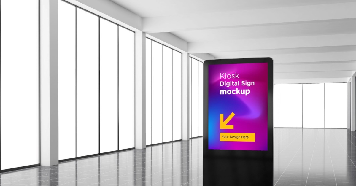 Modern Digital Sign Mockup Template #189661 - TemplateMonster