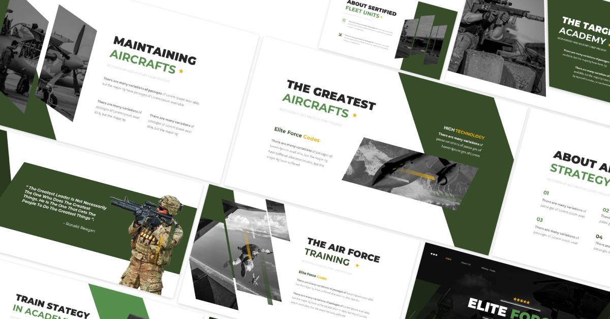 Elite Forces Powerpoint Template #190252 - TemplateMonster