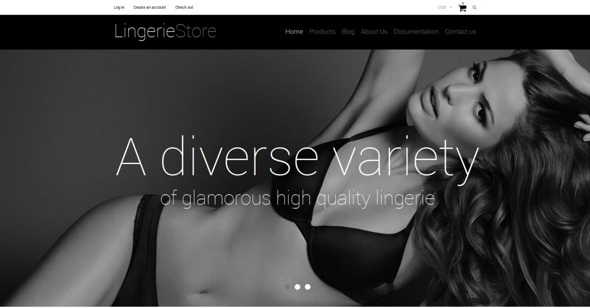 Lingerie Website designs, themes, templates and downloadable graphic  elements on Dribbble