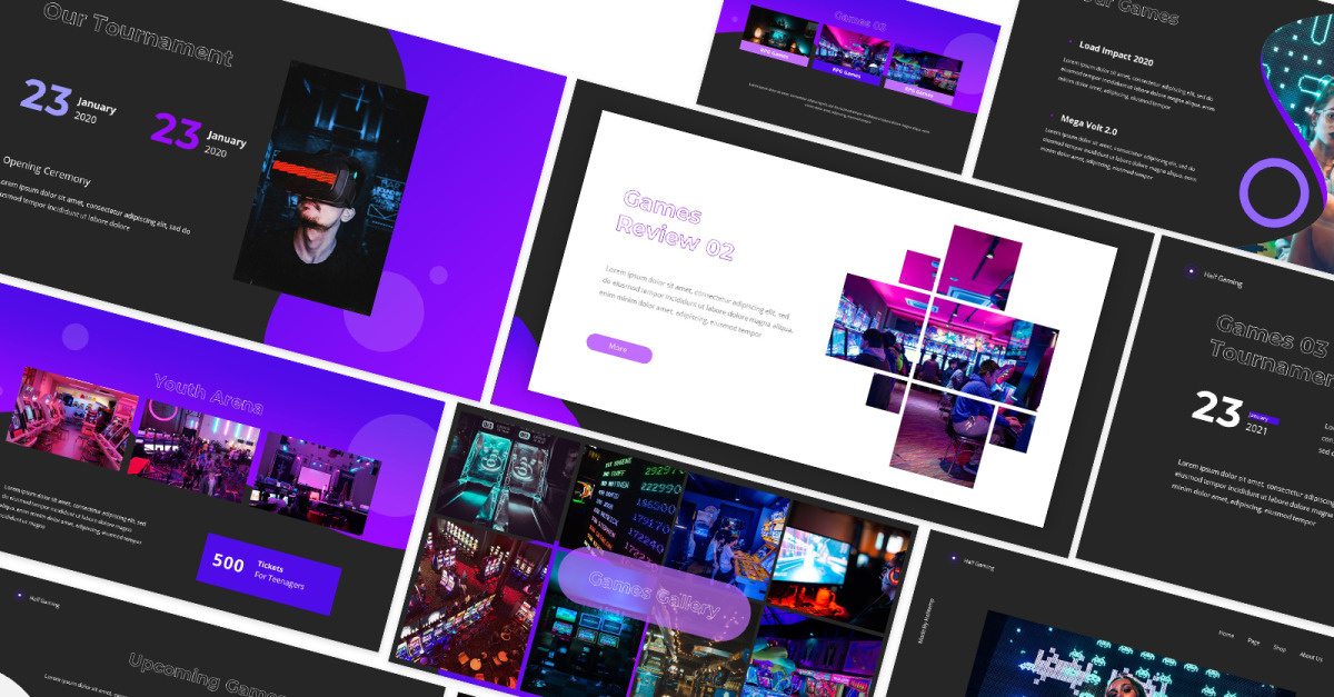 Gaming Powerpoint Template #190280 - TemplateMonster