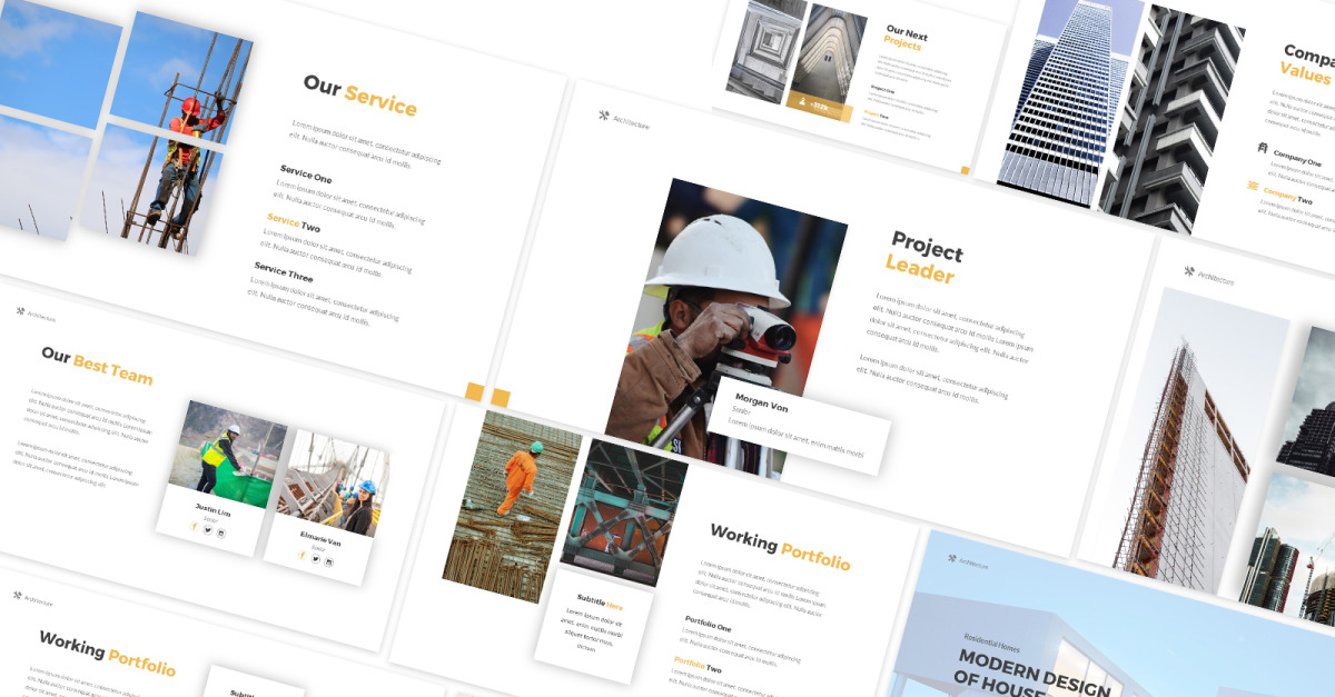 Architecture Google Slides Template 191252 TemplateMonster