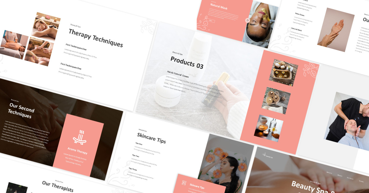 Beauty Spa Powerpoint Template #191330 - TemplateMonster