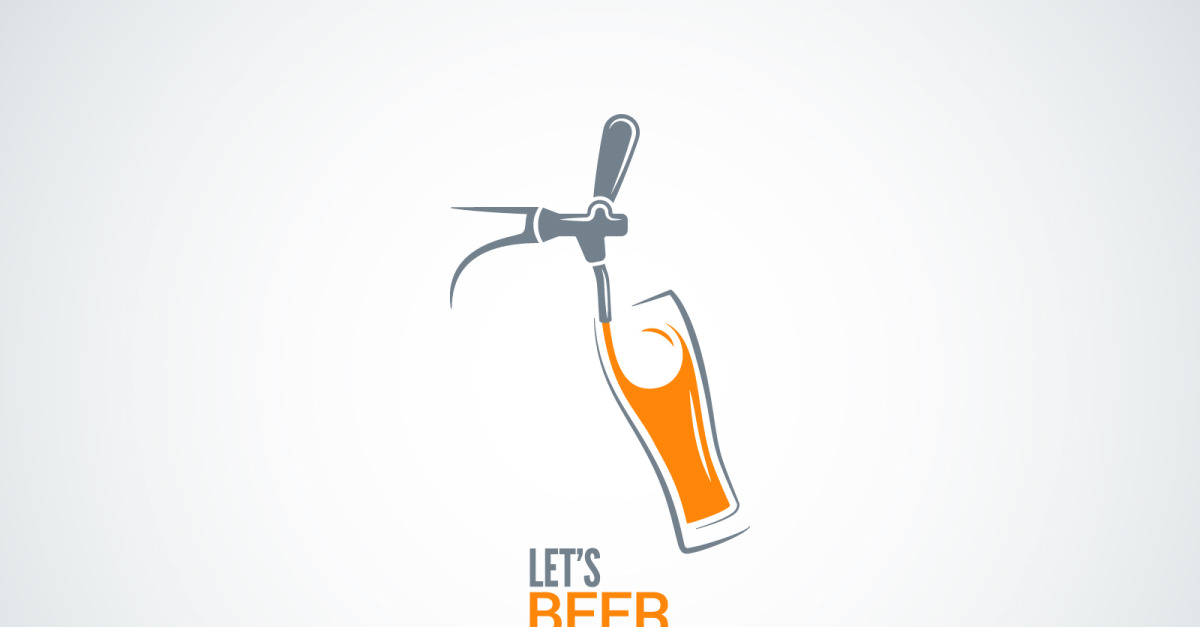 Beer Tap Glass Design Vector . 192194 TemplateMonster