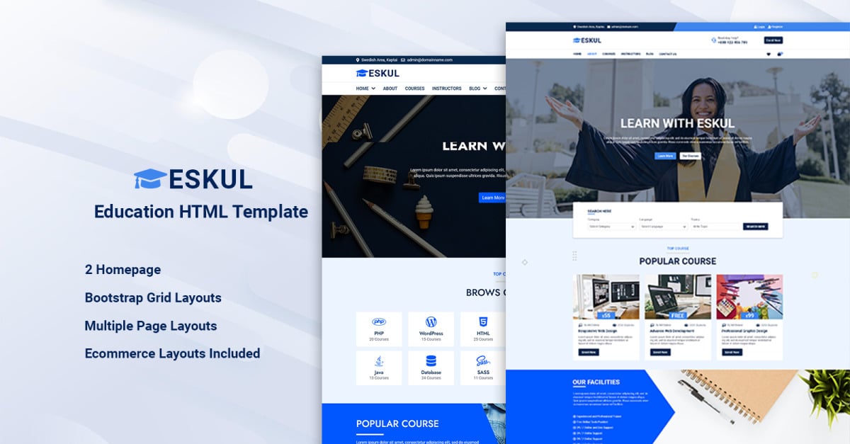 Eskul - Education HTML Website