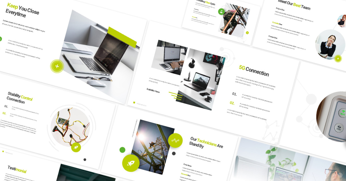 Interlink Internet Service Provider Powerpoint Template