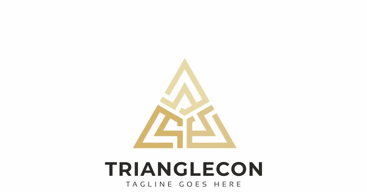 Triangle Connect Logo Template 194929 TemplateMonster