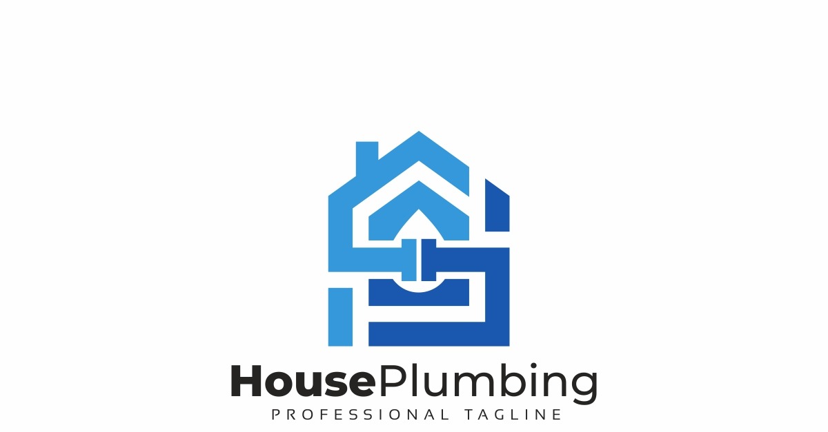 House Plumbing Logo Template #195693 - TemplateMonster