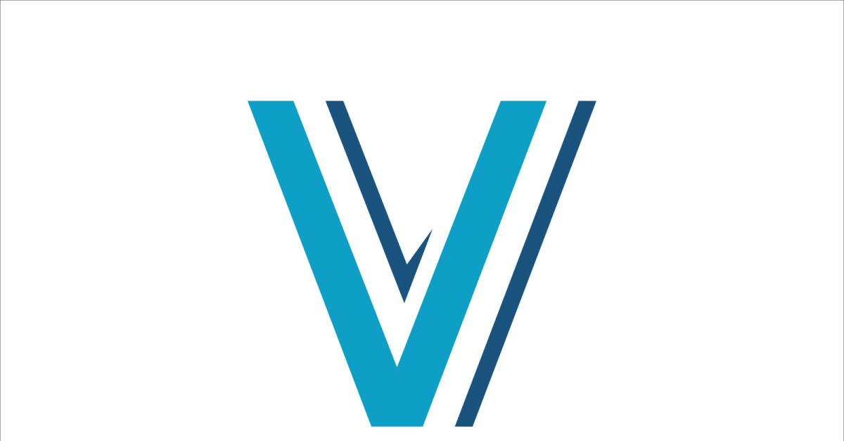 Simple Letter V vector template #195663 - TemplateMonster