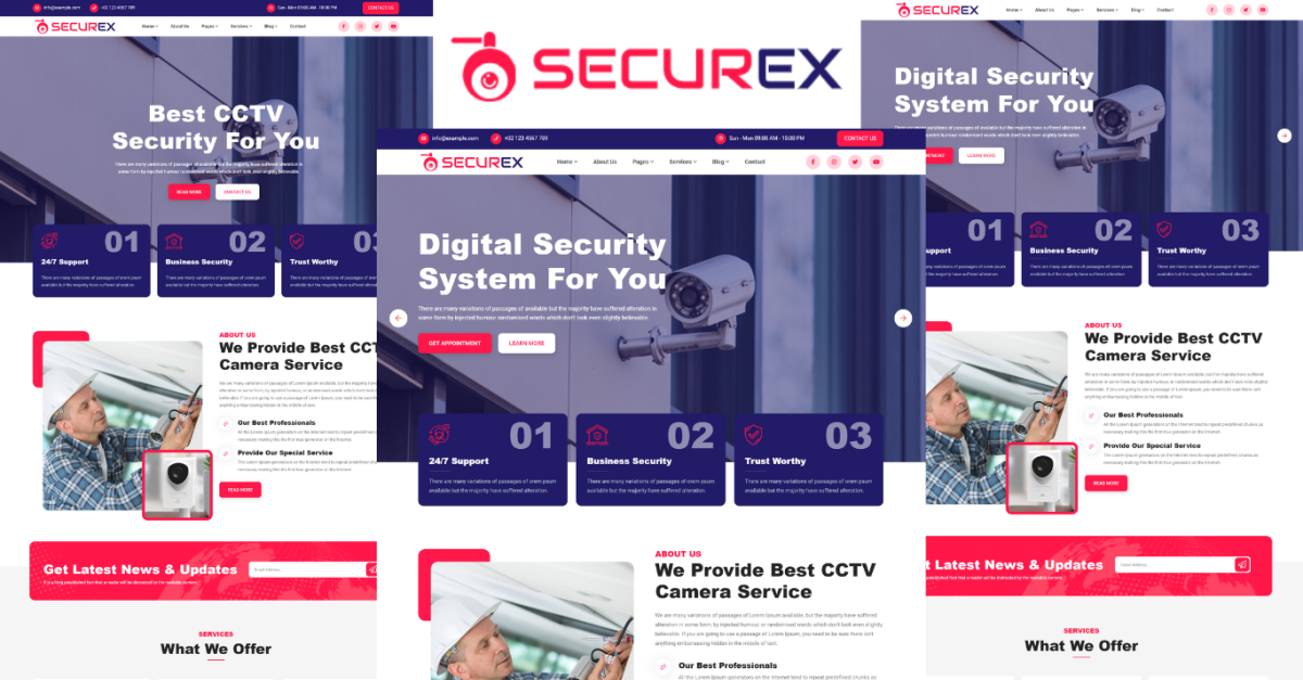 Securex - CCTV Security HTML5 Website template