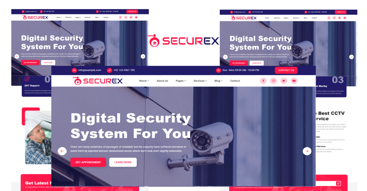 Securex - CCTV Security HTML5 Website template