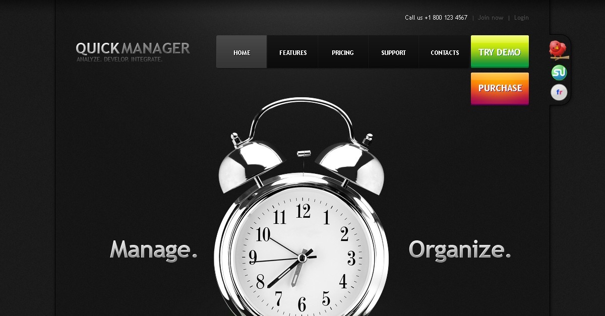 Free Management Company WordPress Theme - QuickManager