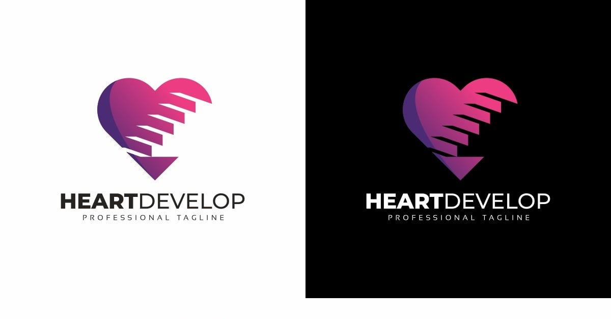Heart Development Logo Template #202578 - TemplateMonster