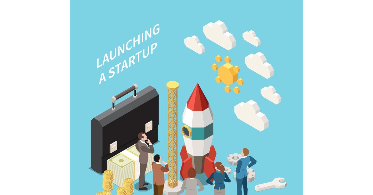 Startup Project Isometric Concept Vector Illustration Concept