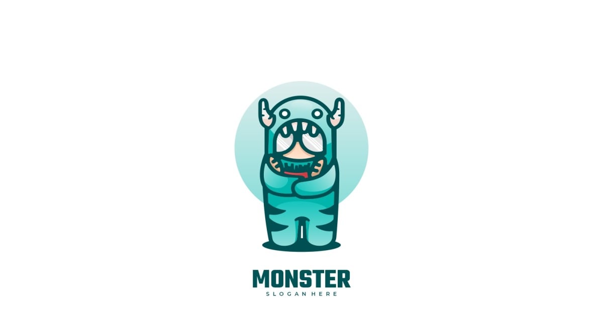 Monster Cartoon Logo Style #205249 - TemplateMonster