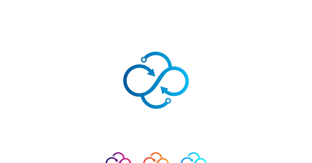 diseño de logotipo de computación en la nube