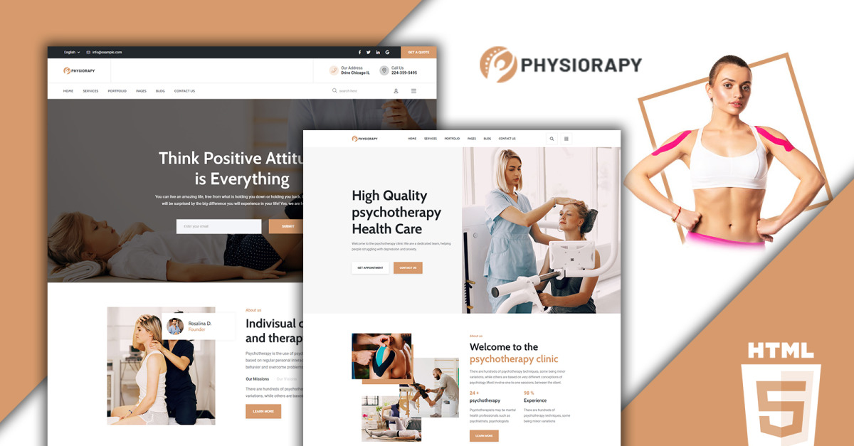 Physiorapy Physiotherapy Medical Website Template