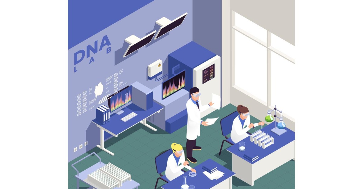Genetic Engineering Isometric 210410147 Vector Illustration Concept