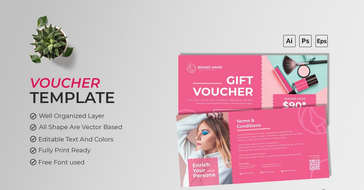 Cosmopolitan Gift Voucher #209939 - Templatemonster