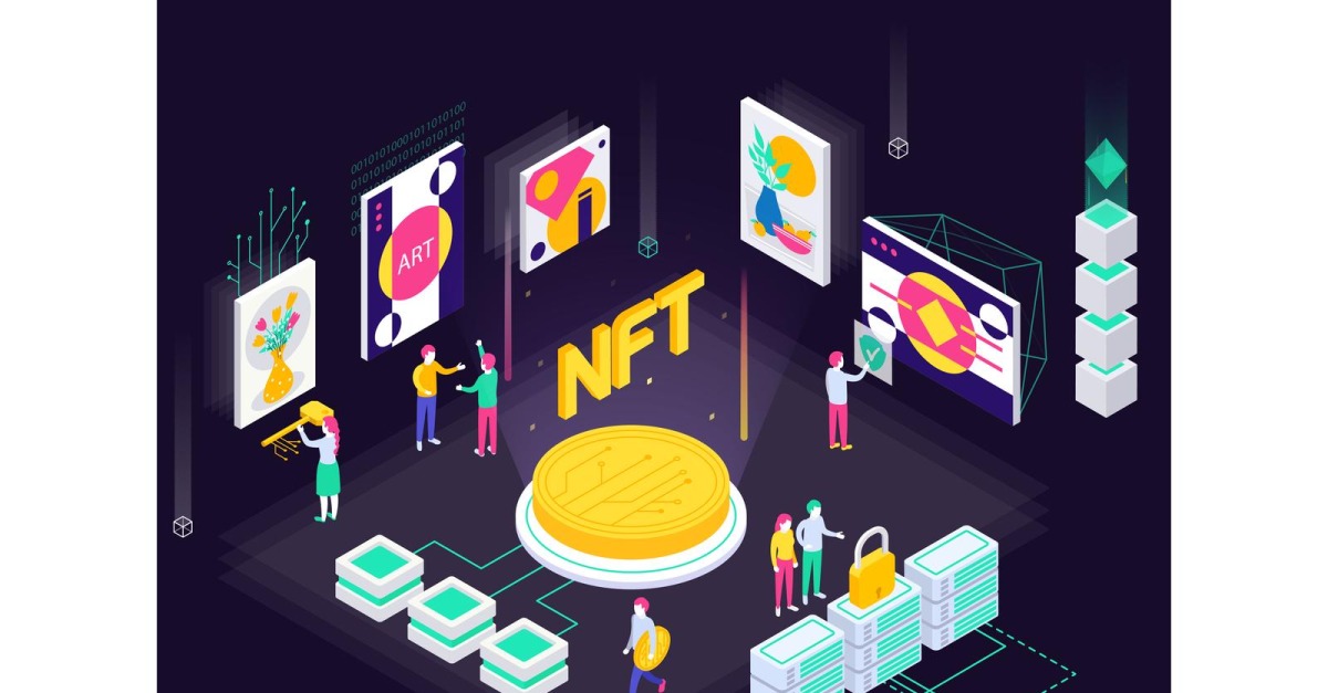 Cryptographic Art Crypto Art Nft Isometric 210303919 Vector ...