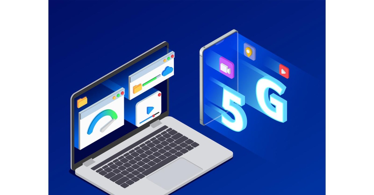 haute vitesse 5G isométrique 201120129 Concept d'illustration vectorielle