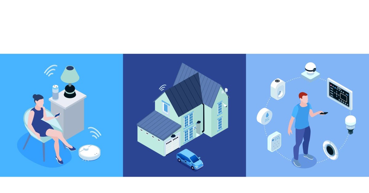 Isometric Smart Home Design Concept 201203210 Vector Illustration Concept