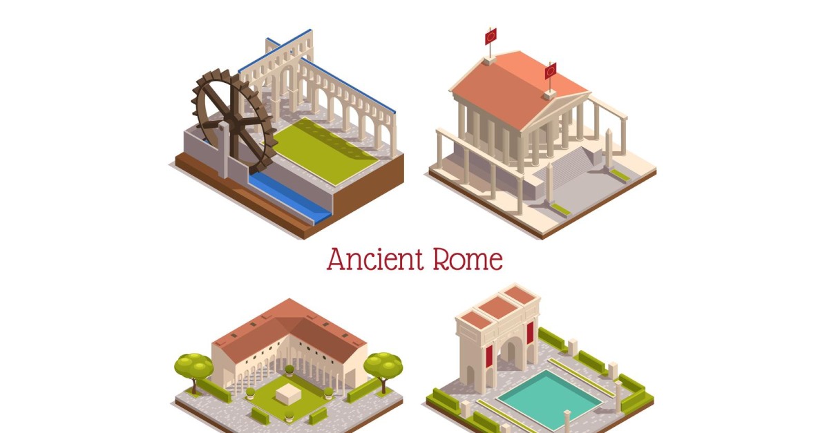 Ancient Rome Isometric 201010127 Vector Illustration Concept