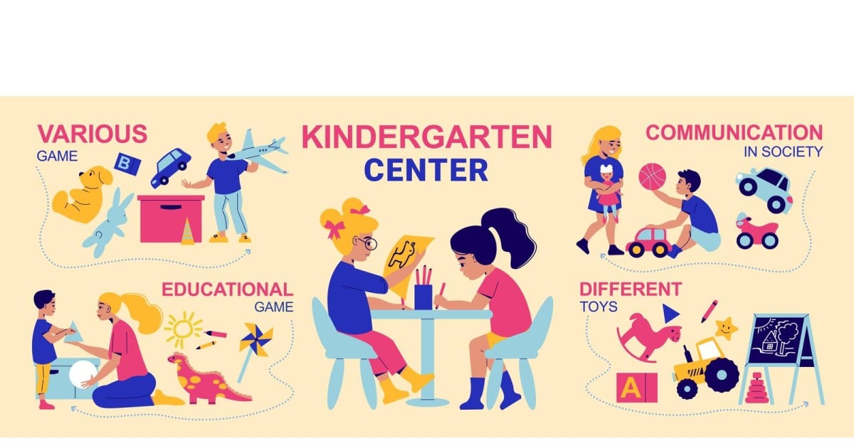 Kindergarten Infographics 210160526 Vector Illustration Concept