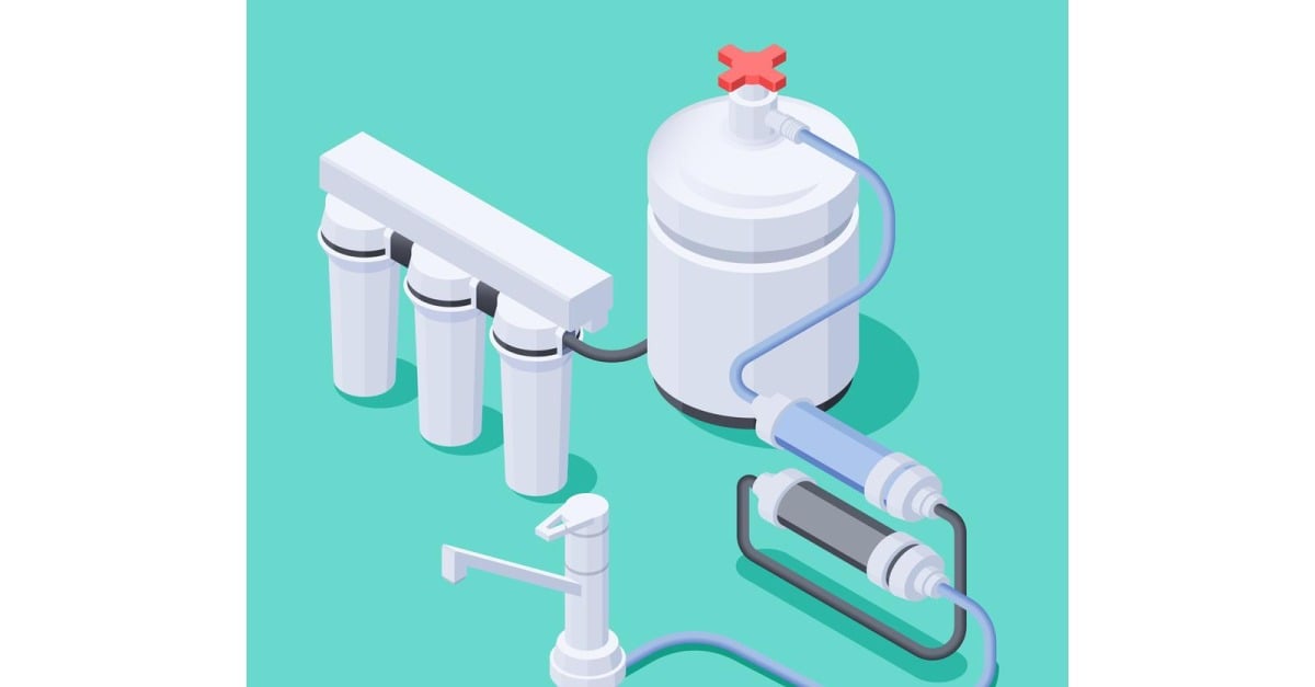 Filtration System Vector Water Filtration System Isometric Composition 201260740 Vector ...