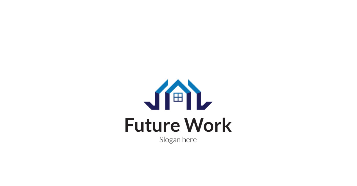 Real Estate Future Work Logo Design Template