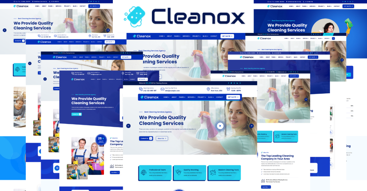 Cleanox - Cleaning Services HTML5 Template