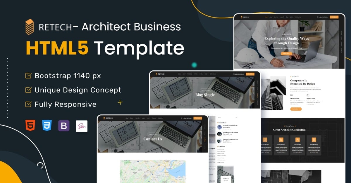 Retech - Architect HTML5 Template