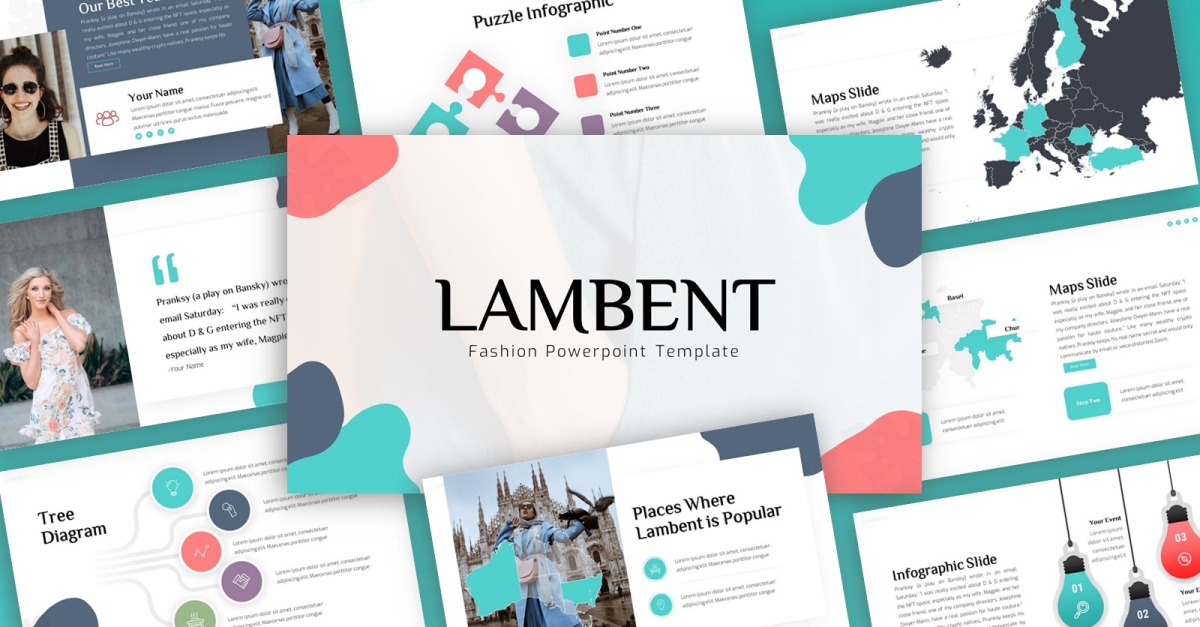 Lambent - Mode-Mehrzweck-PowerPoint-Vorlage - TemplateMonster