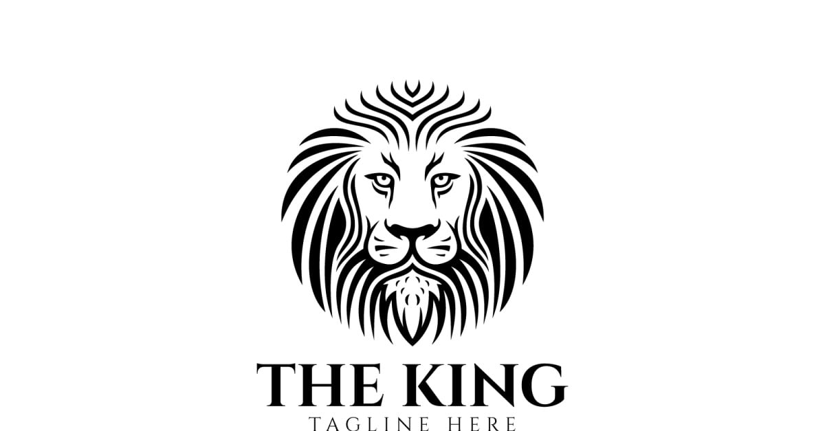 Lion King Logo Design Template #213692 - Templatemonster