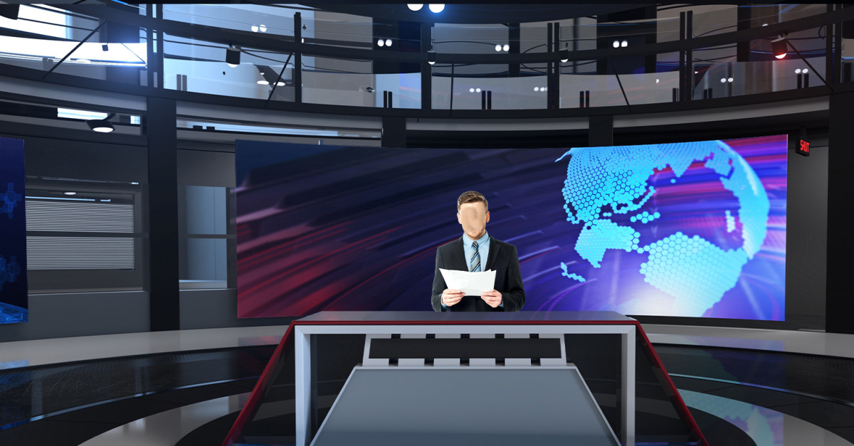 Virtual Studio Set 680 Camera 04 Stock Motion Graphics