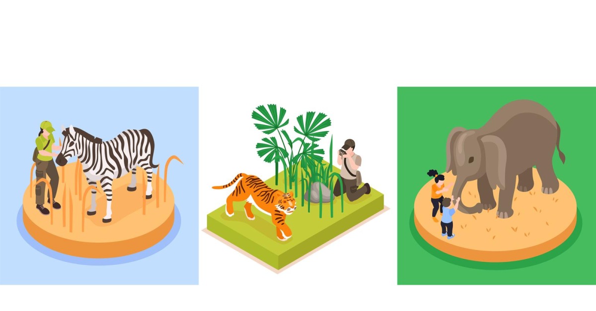 Isometric World Wildlife Day Design Concept 201112144 Vector ...
