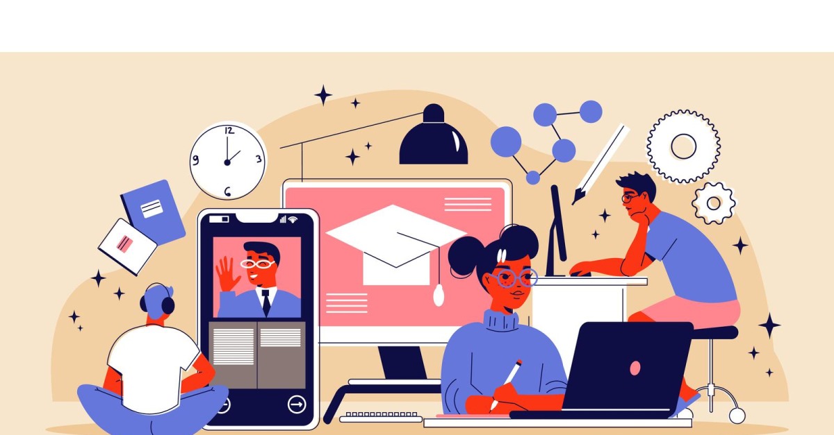 Distance Learning 201260553 Vector Illustration Concept