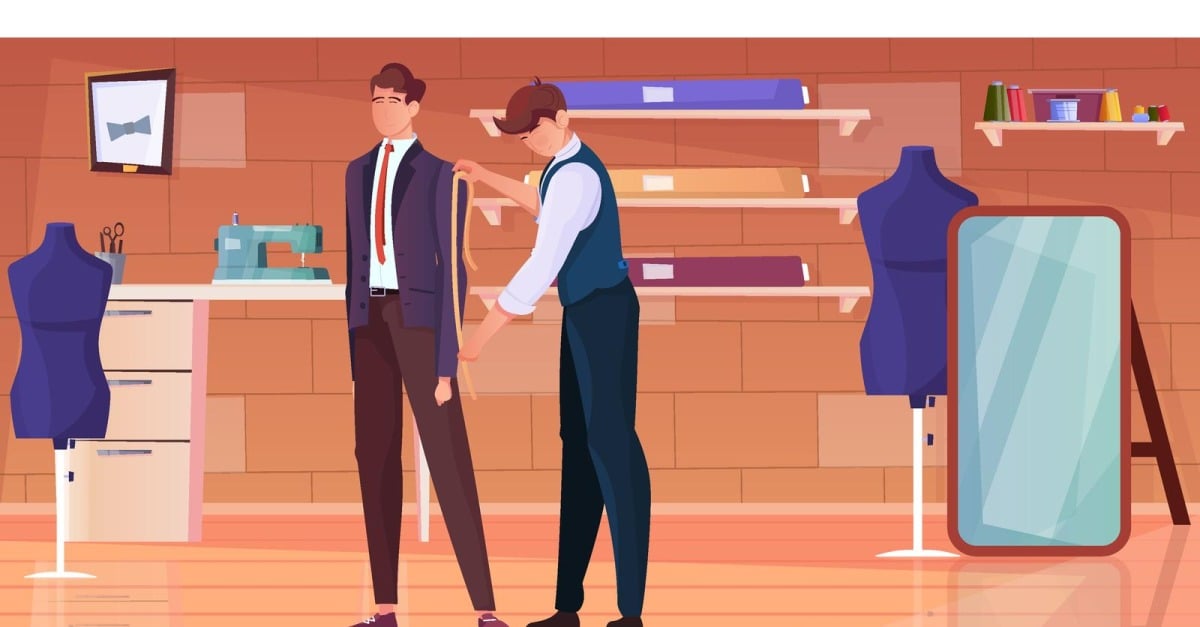 Tailoring Atelier Flat 201151128 Vector Illustration Concept