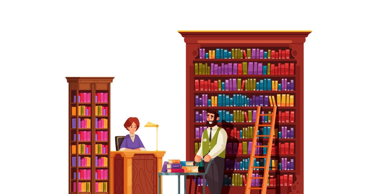 Old Library Book 201112606 Vector Illustration Concept